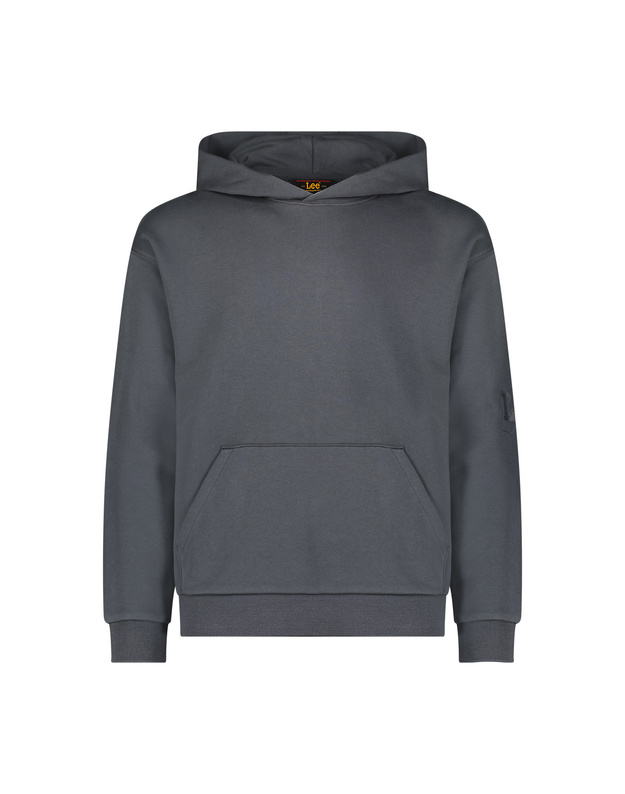 MĘSKA BLUZA Z KAPTUREM LEE CORE RELAXED HOODIE WASHED BLACK 112355528