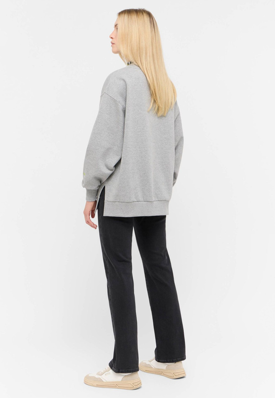 Damska bluza nierozpinana Mustang Style Kimberly Mid Grey Mélange 1015949 4140