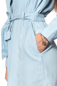 DAMSKA SUKIENKA LEE DENIM DRESS FADED BLUE L50ZBISQ 112111459