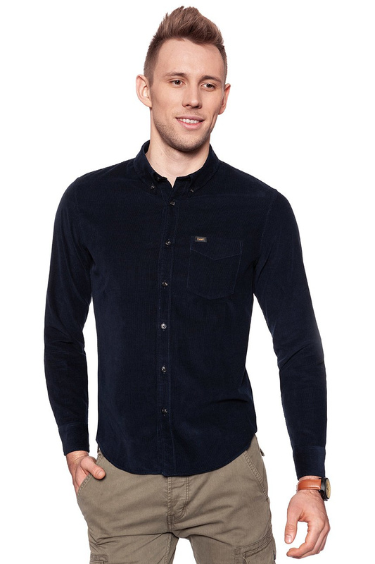 LEE SLIM BUTTON DOWN MIDNIGHT BLUE L66VMRDB