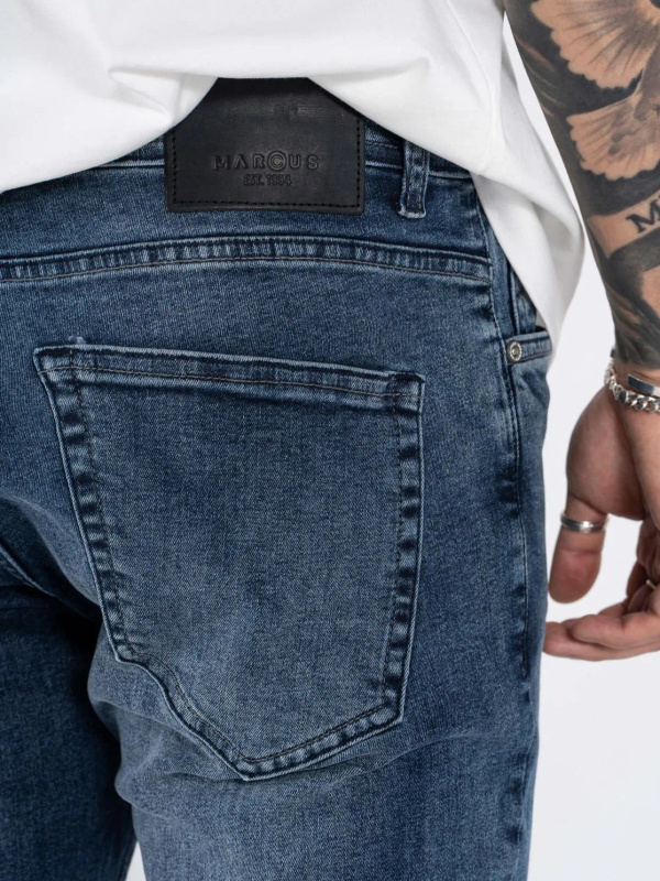 Męskie Spodnie Jeansowe Marcus Felix 2211  Urban Blue Used 14-200296