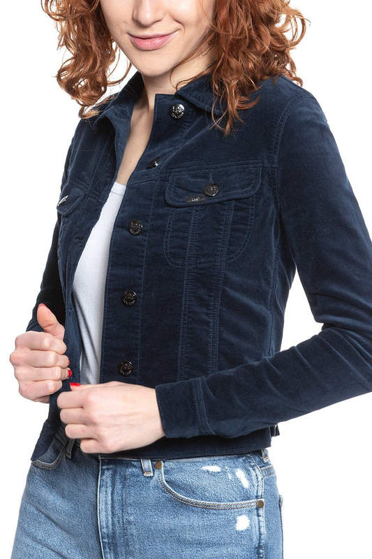 DAMSKA KURTKA JEANSOWA LEE SLIM RIDER MIDNIGHT VELVET L541MI67 112112680