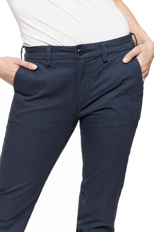 SPODNIE LEE DAMSKIE CHINO FRENCH NAVY L310GK84