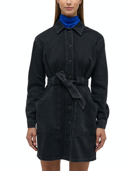 Damska Sukienka Mini Jeansowa Mustang Style Alba Denim Dress Denim Black 1014576 4000 841