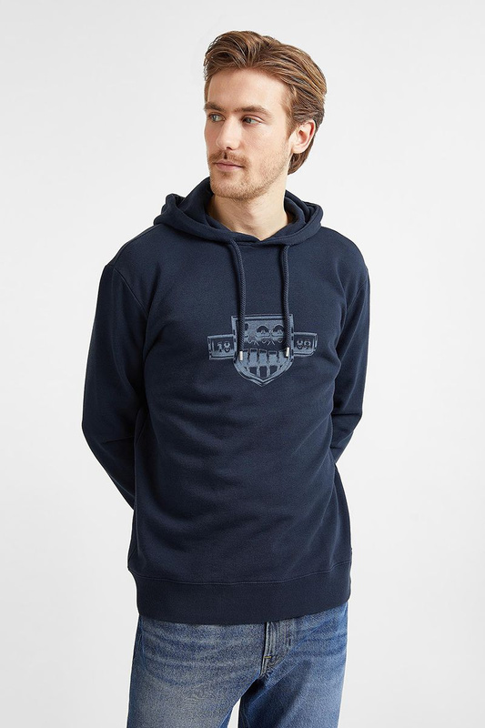 LEE SEASONAL LOGO HOODIE MĘSKA BLUZA Z KAPTUREM REGULAR FIT SKY CAPTAIN L80ZSPHY 112121629