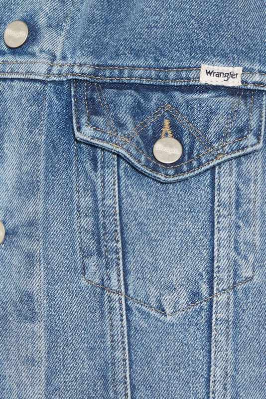 WRANGLER TRUCKER JACKET MID STONEWASH W4070599E  SAMPLE