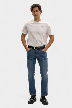 Męskie Spodnie Jeansowe Mustang Style Tramper Straight Denim Blue 1016809 5000 502