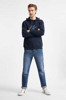 LEE SEASONAL LOGO HOODIE MĘSKA BLUZA Z KAPTUREM REGULAR FIT SKY CAPTAIN L80ZSPHY 112121629