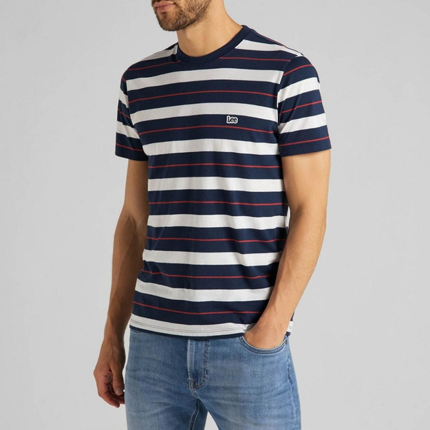 LEE STRIPE TEE MĘSKI T-SHIRT NAVY L62KFU35 112114665