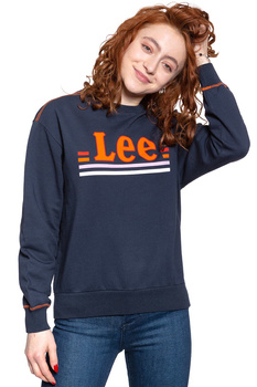 BLUZA LEE DAMSKA LOGO SWS MIDNIGHT NAVY L36GTXMA 112107856