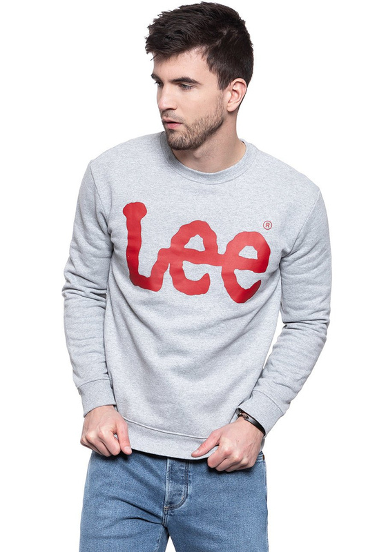 BLUZA LEE BLUZA LEE CREWNECK SWS GREY MELE L81RTJMP 112121901