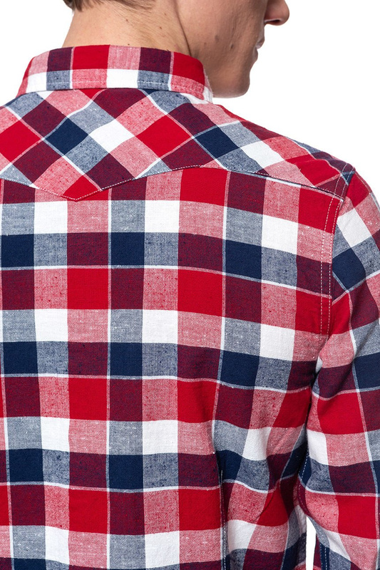KOSZULA LEE WESTERN SHIRT BRIGHT RED L643NVEF 112115388