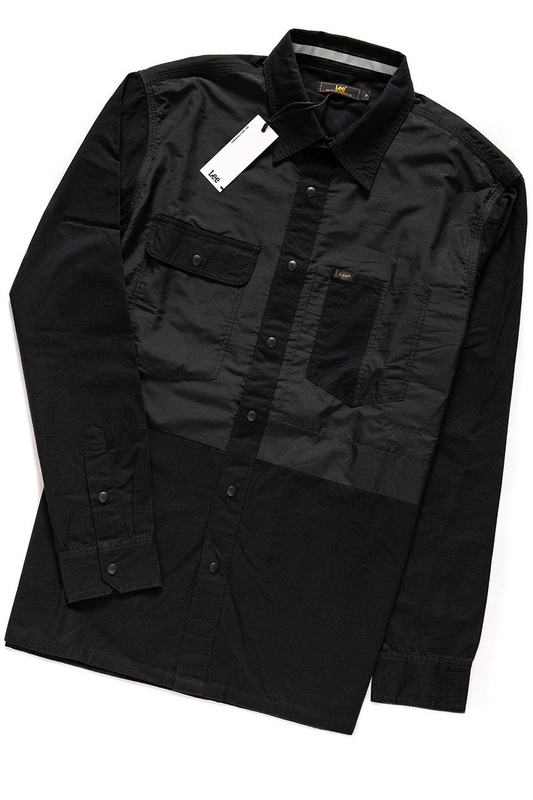 KOSZULA LEE TECHNICAL WHIZZIT SHIRT BLACK L68FUX01 112117107