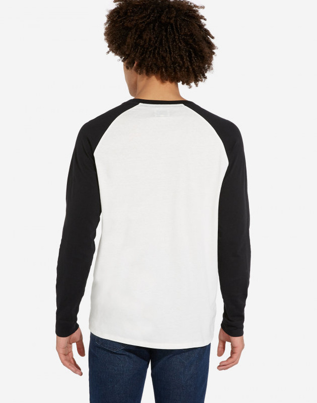 WRANGLER LS RAGLAN TEE MĘSKA KOSZULKA LONGSLEEVE LOGO OFF WHITE W7B7FK737 112131550