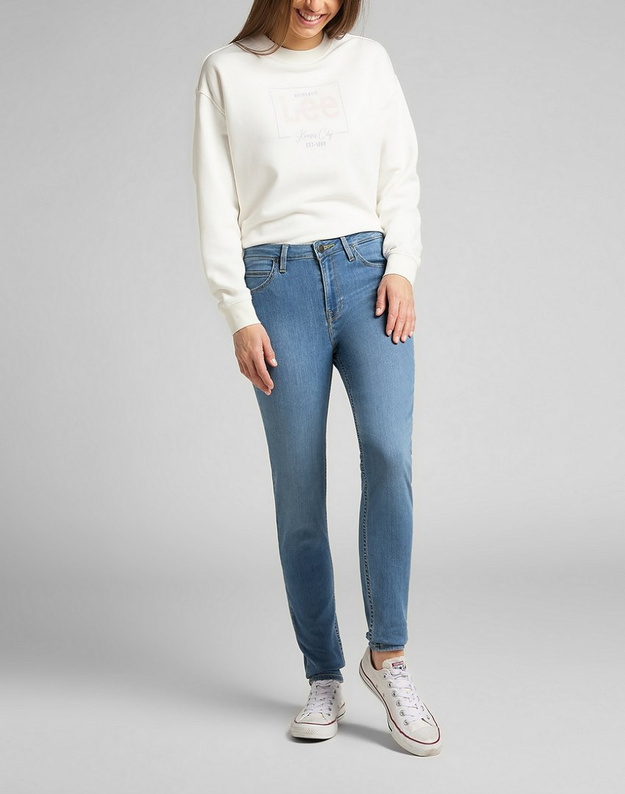 LEE SCARLETT HIGH DAMSKIE SPODNIE JEANSOWE MID BLUE L626EMXT 112145306