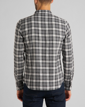 LEE CLEAN WESTERN SHIRT MĘSKA KOSZULA GREY MELE L644RH37 112115616