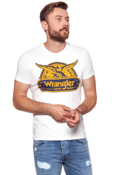 KOSZULKA WRANGLER SS EAGLE TEE OFFWHITE W7B74FK02 112131542