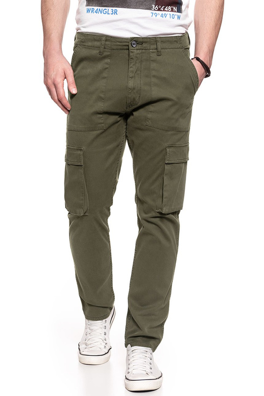 WRANGLER SPODNIE MĘSKIE CARGO IVY GREEN W15EA4XIX 112126802