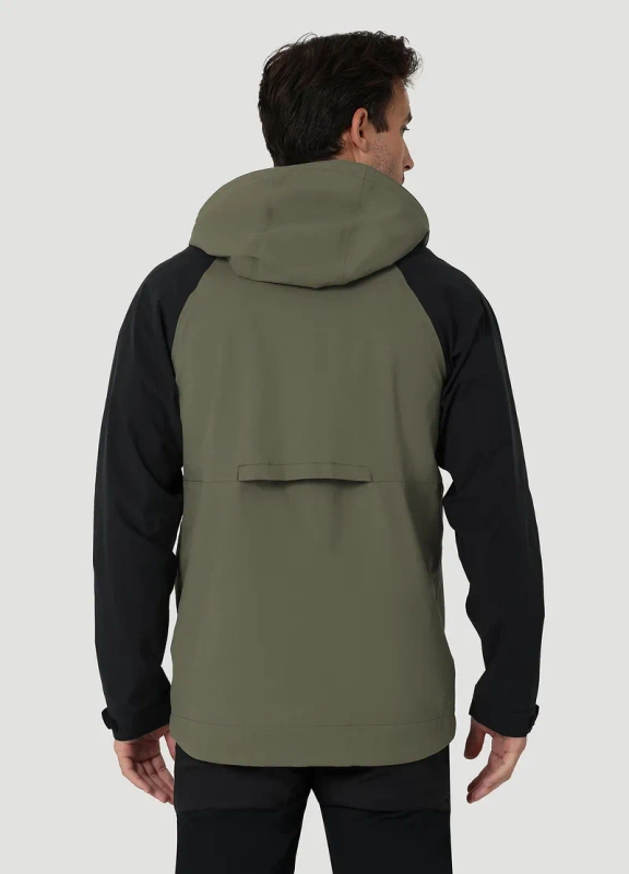 MĘSKA KURTKA ZIMOWA WRANGLER RAIN JACKET DUSTY OLIVE 112324309