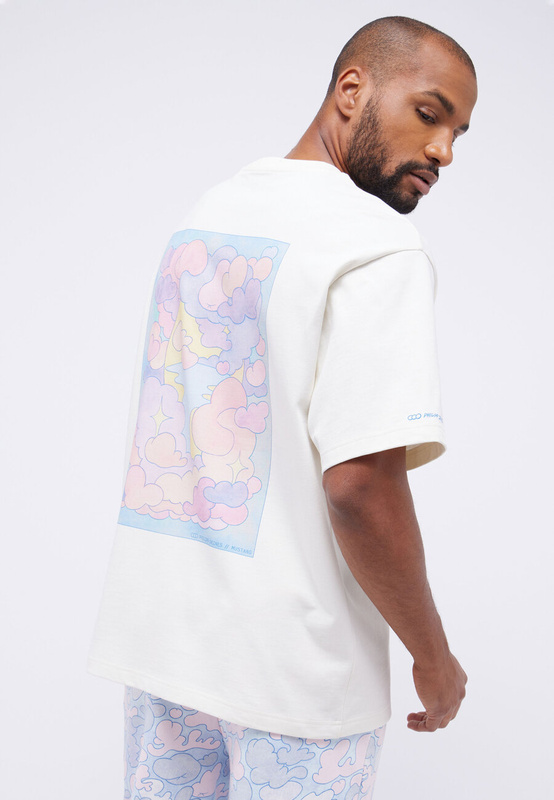 Męski T-shirt MUSTANG Unisex T-Shirt Collab Whisper White 1014956 2013