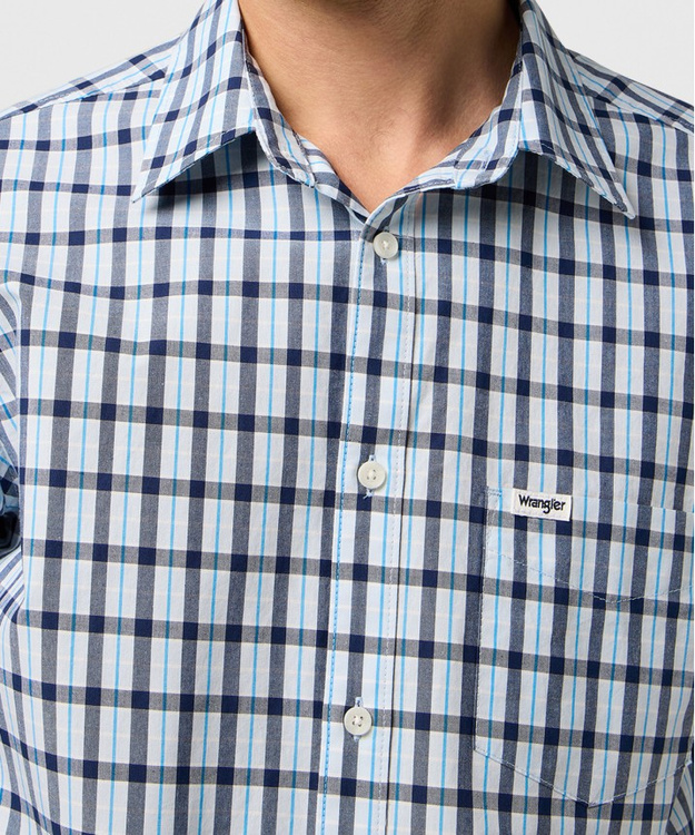 MESKA KOSZULA WRANGLER 1 PKT SHIRT CERULEAN 112371552