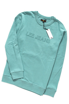 LEE EMBROID LOGO CREW FADED GREEN L82XWOLF 112122255