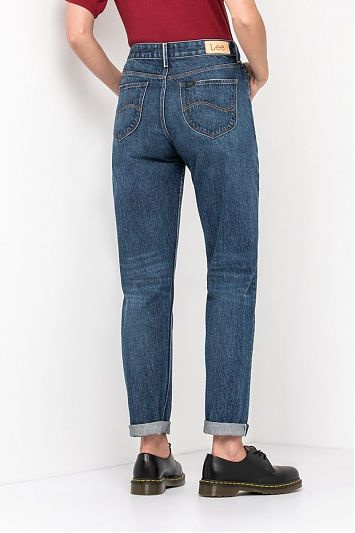 LEE Mom Straight DAMSKIE SPODNIE JEANSOWE JEANSY MID L32IFBCF 112107542