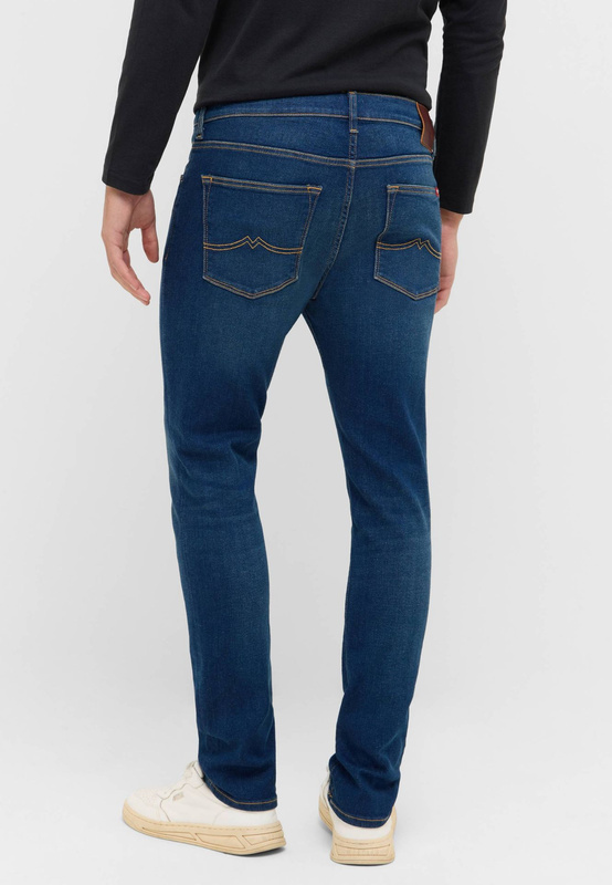 Męskie Spodnie Jeansowe Mustang Style Frisco Skinny Denim Blue 1016793 5000 803