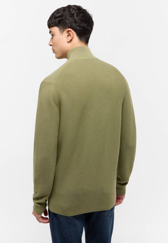 Sweter Męski Rozpinany Mustang Style Escondido Oil Green 1015476 6273 