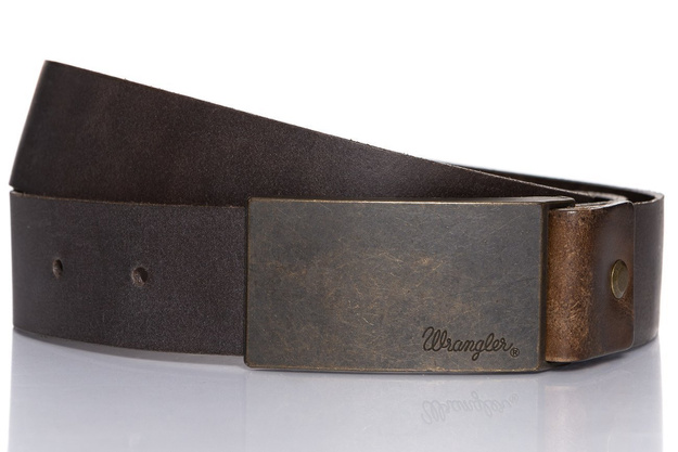 WRANGLER CTF LOGO BUCKLE BROWN W0272US85