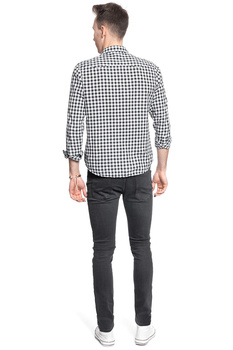LEE MALONE MĘSKIE SPODNIE JEANSOWE WASHED BLACK L736YGOW 112120305