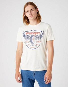 WRANGLER AMERICANA TEE MĘSKI T-SHIRT KOSZULKA LOGO NADRUK VANILLA ICE W7J0D3C11 112146352