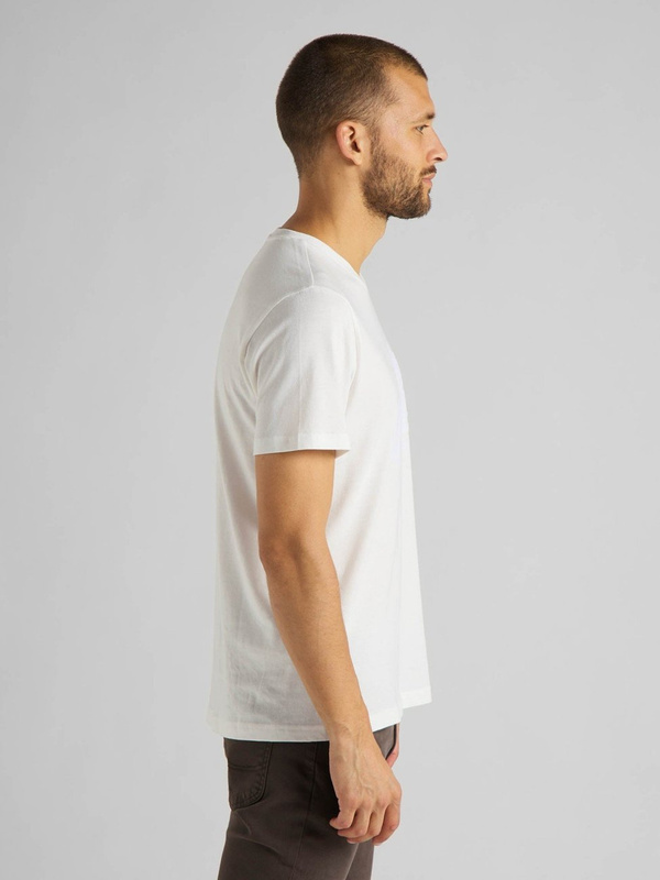 LEE SS TONAL GRAPHIC TEE MĘSKI T-SHIRT WHITE CANVAS L62WETRR 112114877