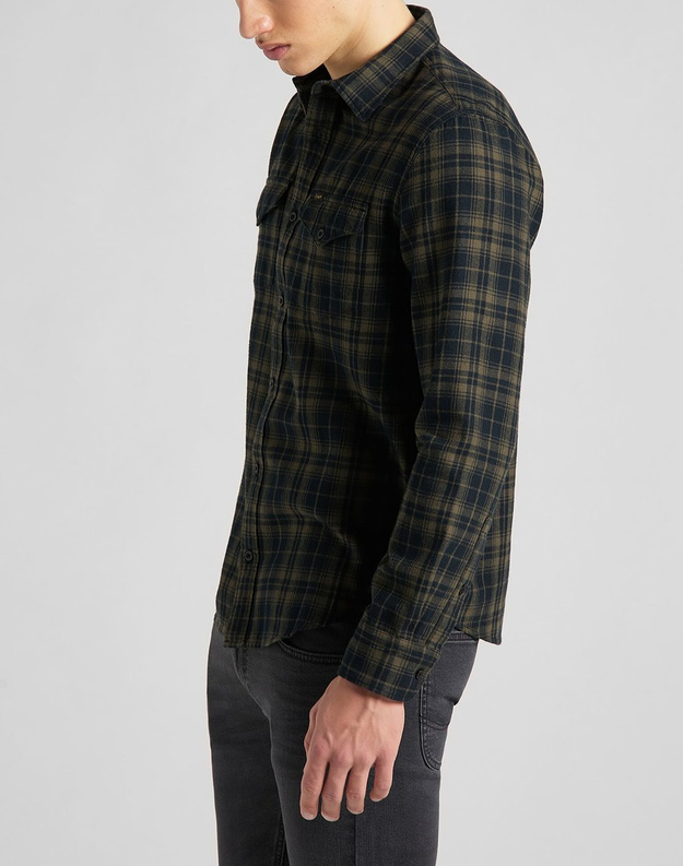 LEE REGULAR SHIRT OLIVE GREEN L69HCANX 112140626