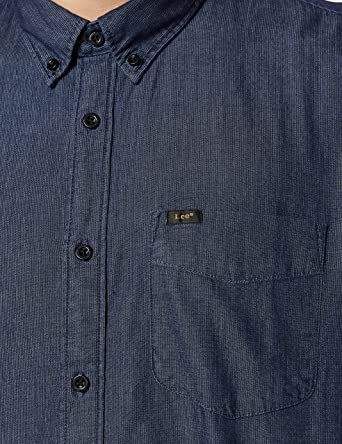 LEE BUTTON DOWN MĘSKA KOSZULA REGULAR FIT WASHED BLUE L880CQLR 112123029