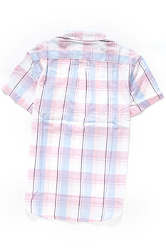KOSZULA MĘSKA KRÓTKI RĘKAW WRANGLER SS 1PKT SHIRT CHALK PINK W5860NQWG 112129523