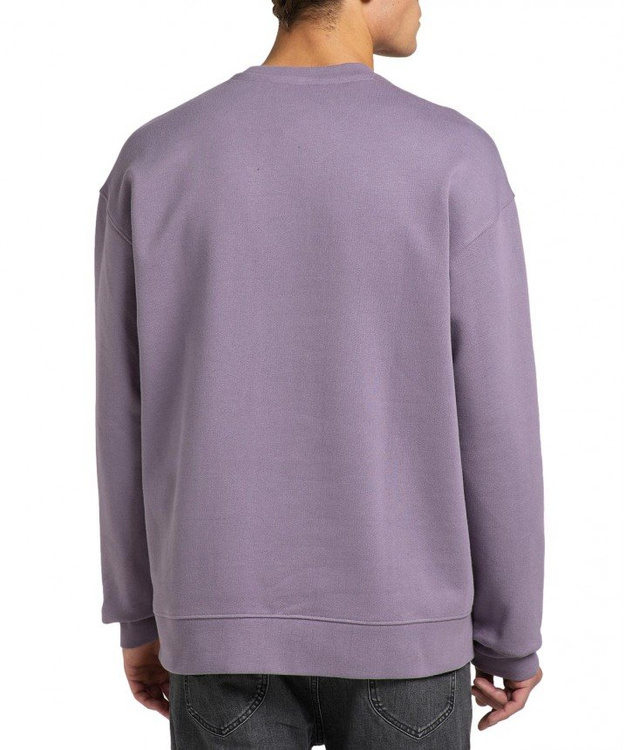 LEE CORE LOOSE CREW MĘSKA BLUZA KLASYCZNA LOGO WASHED PURPLE L85IPTTZ 112144613