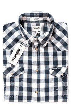 WRANGLER WESTERN SHIRT NAVY W59734M35 112129830