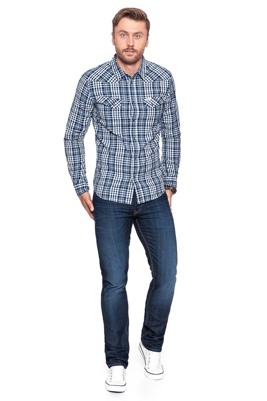 WRANGLER L/S HERITAGE WESTERN NEW INDIGO W57168RRQ