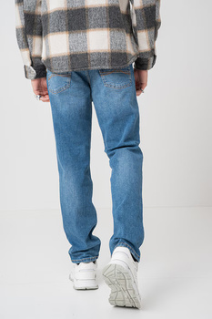 Męskie Spodnie Jeansowe Mustang Style Washington Straight Denim Blue 1016814 5000 582