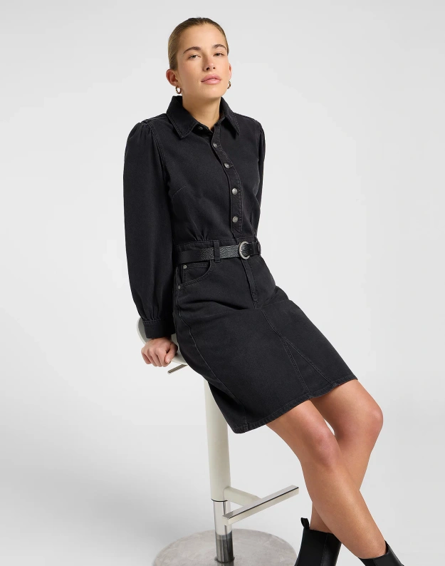 DAMSKA SUKIENKA LEE LONG SLEEVE DRESS DARK MEMORY 112370995