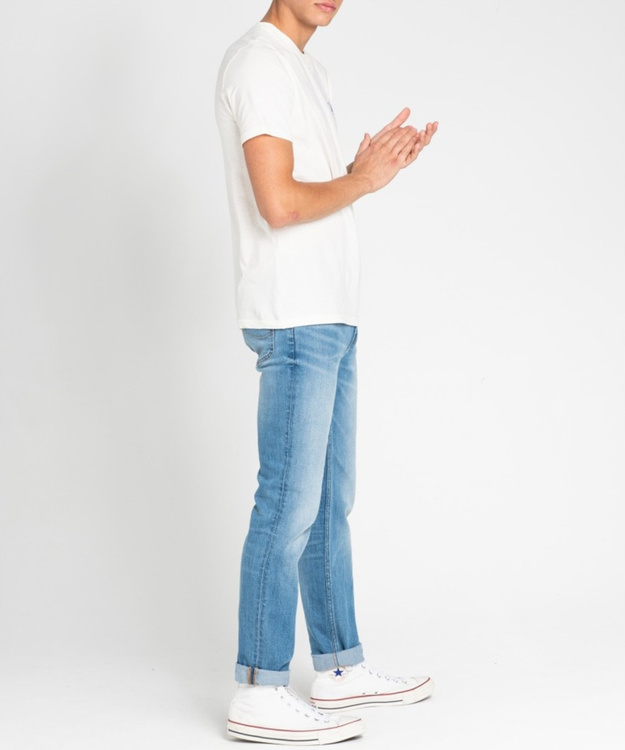 LEE MINI LOGO TEE MĘSKI T-SHIRT KOSZULKA Z KRÓTKIM RĘKAWEM NADRUK VANILLA ICE L64DFEKM 112115714
