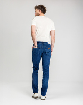 WRANGLER MĘSKIE SPODNIE JEANSOWE WRANGLER TEXAS SLIM BLUE JAM 112358217