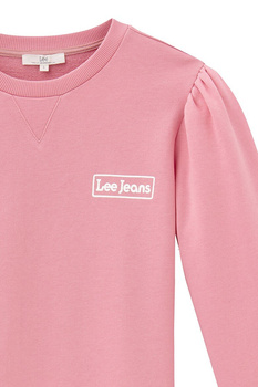 LEE GRAPHIC SWEATSHIRT REGULAR FIT DAMSKA BLUZA KLASYCZNA LOGO LA PINK L53HBRNL 112112309