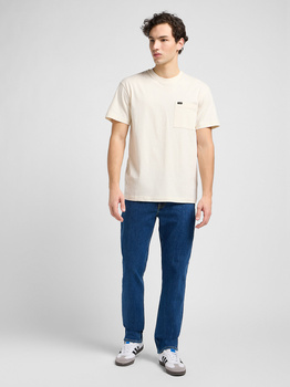 LEE MĘSKA KOSZULKA LEE RELAXED POCKET TEE ECRU 112342986