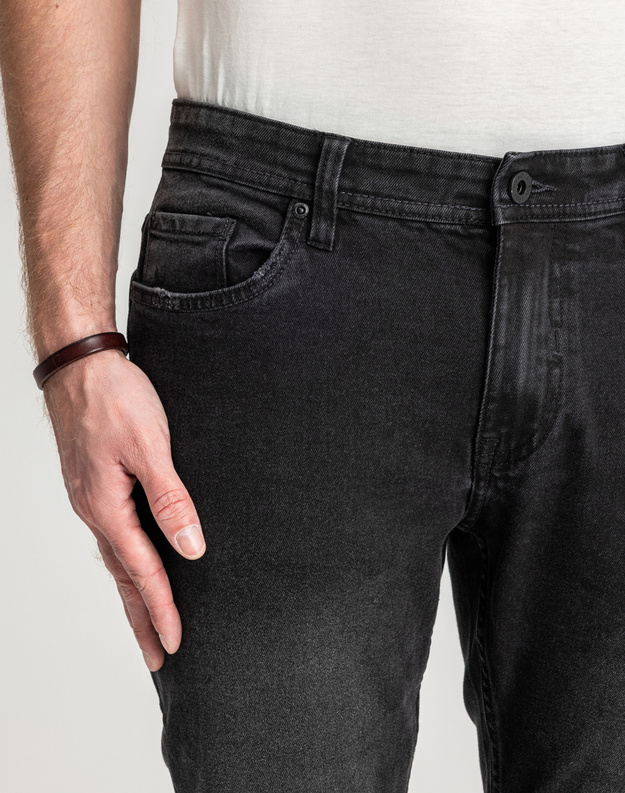 Męskie Spodnie Jeansowe Marcus Felix 2221 Jeans Black Night Wash 14-200311