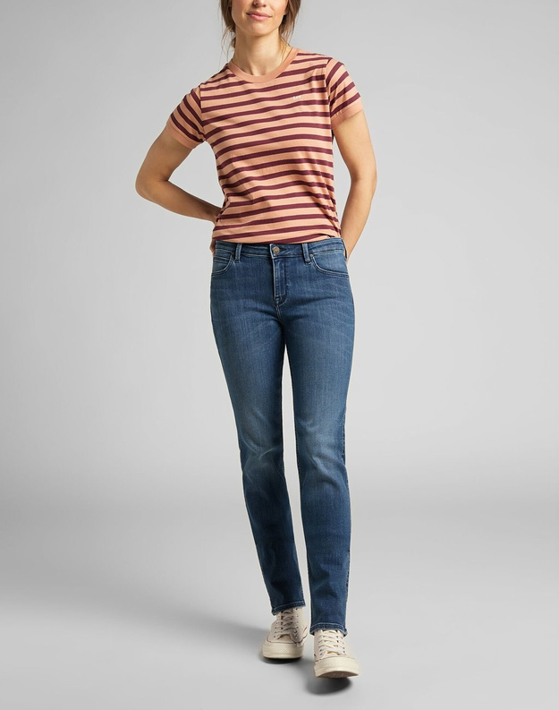 LEE MARION STRAIGHT DAMSKIE SPODNIE JEANSOWE DARK ABERDEEN L301SIMX 112139766