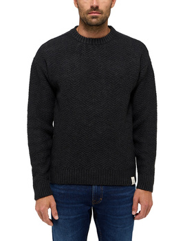 Męski Sweter Mustang Style Elwood Anthra Melange 1015822 4151 