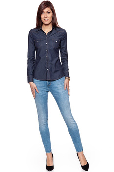 WRANGLER HIGH RISE SKINNY PEKIN SKY W27HFS17S 112128078