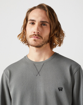WRANGLER MĘSKA BLUZA WRANGLER SIGN OFF CREW GUN METAL 112350537